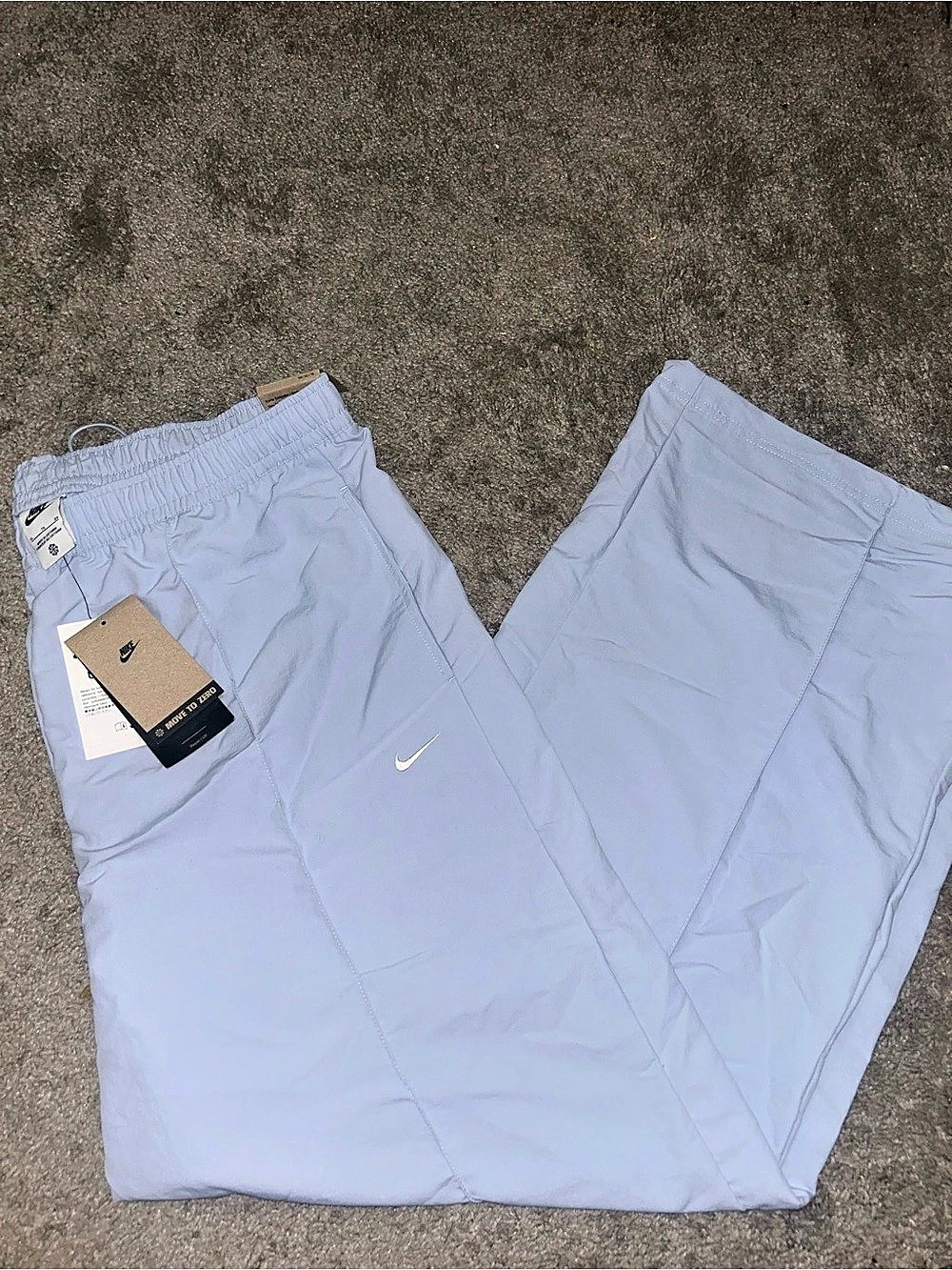 Nike Sportswear Everything Woven Mid-Rise Open-Hem Pants Blue XL